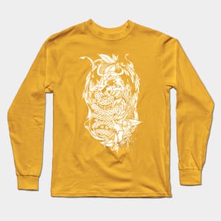 Snake Dragon (white) Long Sleeve T-Shirt